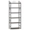 6-Tier Industrial Bookshelf Bookcase with Metal Frame and Anti-Tip Kits